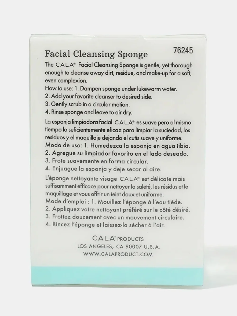 CALA Facial Cleansing Sponge - Gentle Exfoliation BNIB